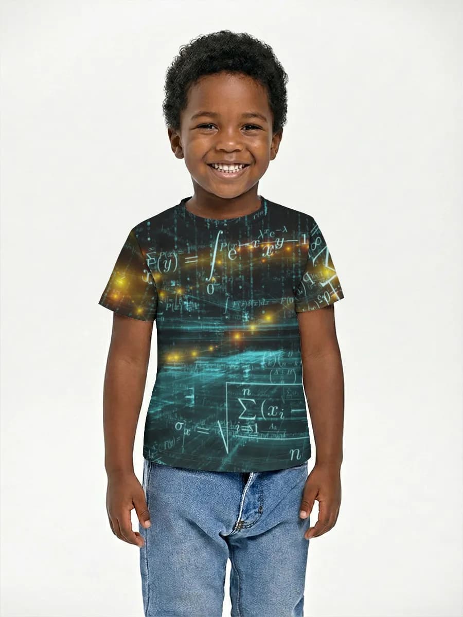 Boys' basic cotton T-shirt