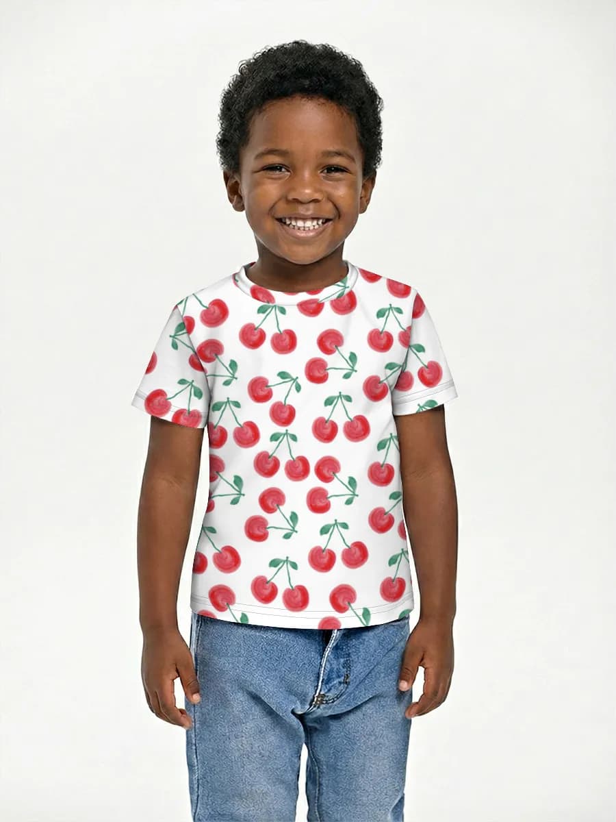 Boys' basic cotton T-shirt