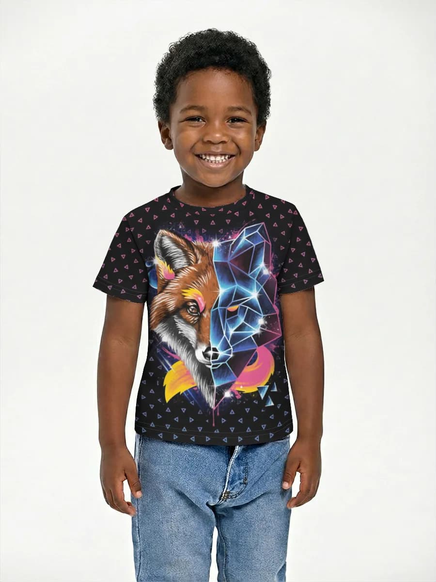 Basic Baumwoll-T-Shirt Jungen