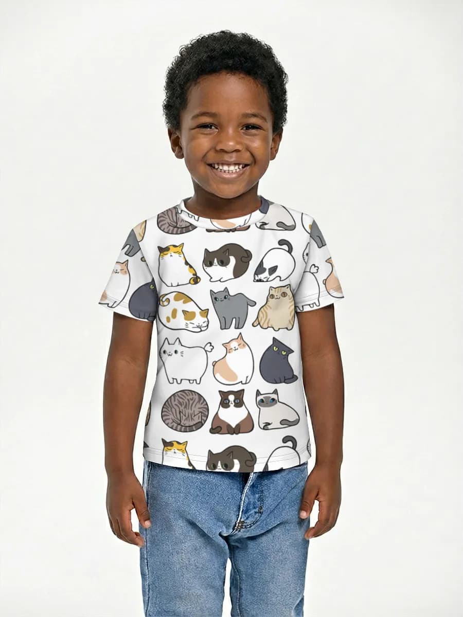 Camiseta Básica de Algodón Niño