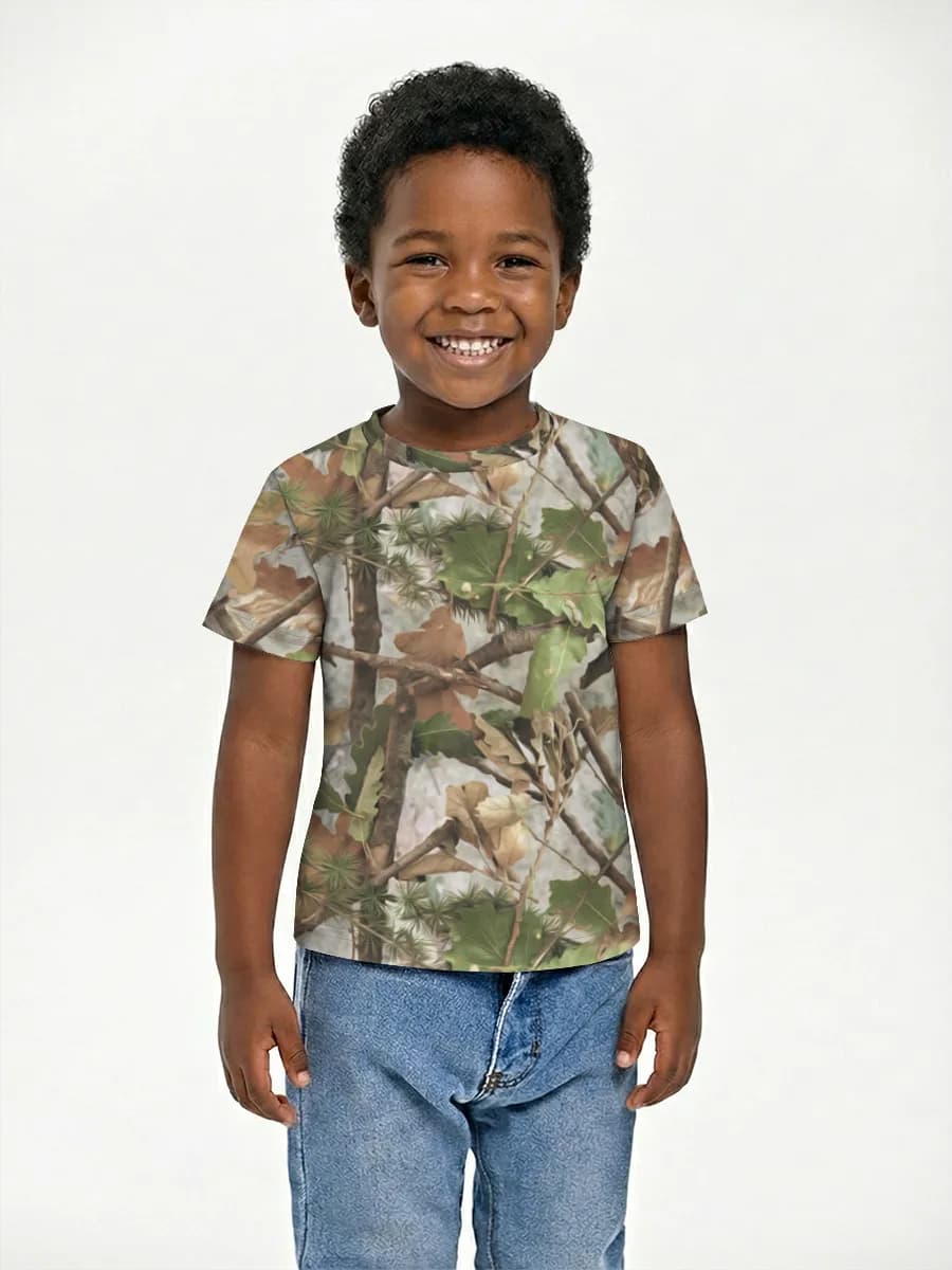Boys' basic cotton T-shirt