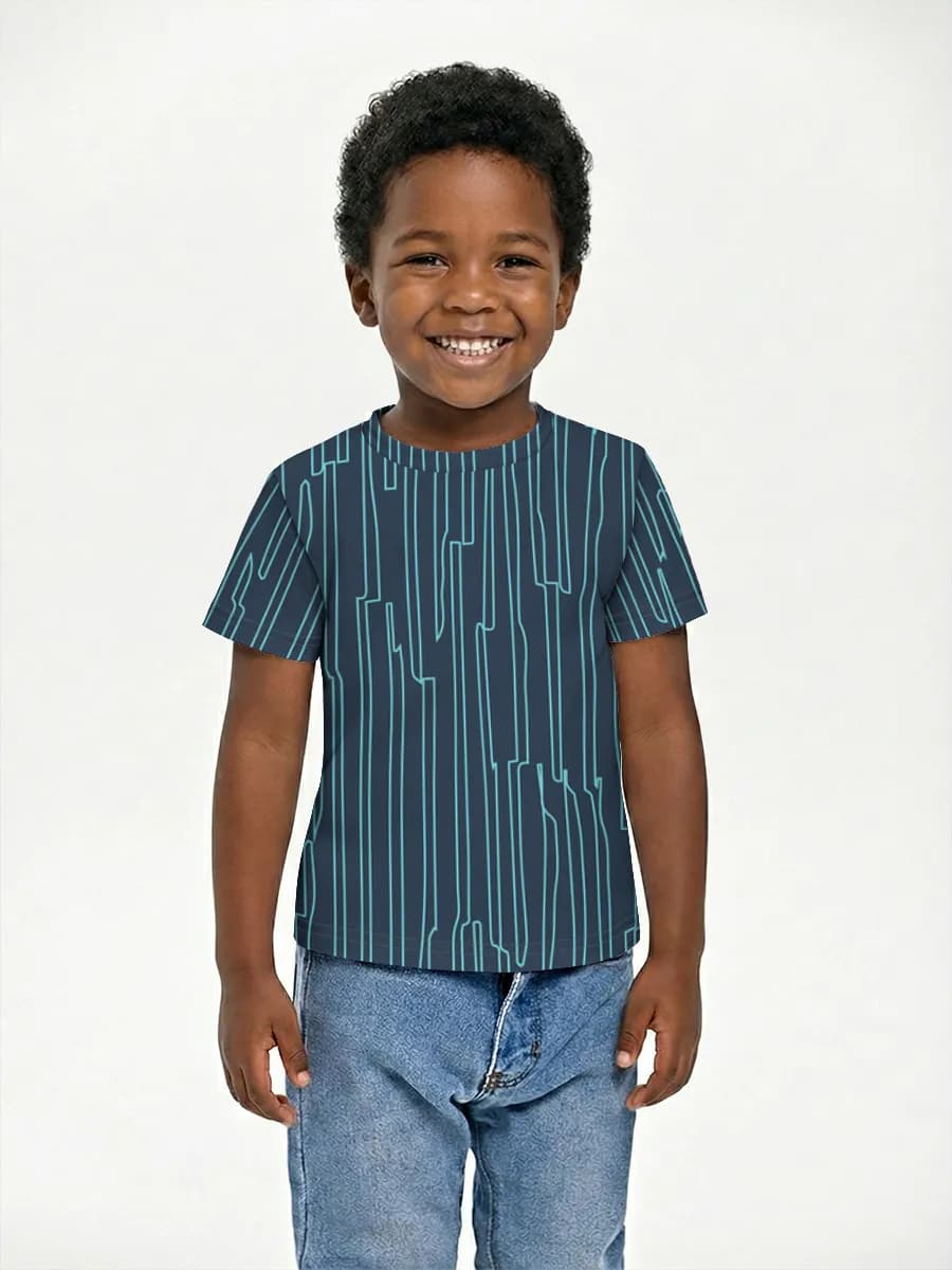 Basic Baumwoll-T-Shirt Jungen
