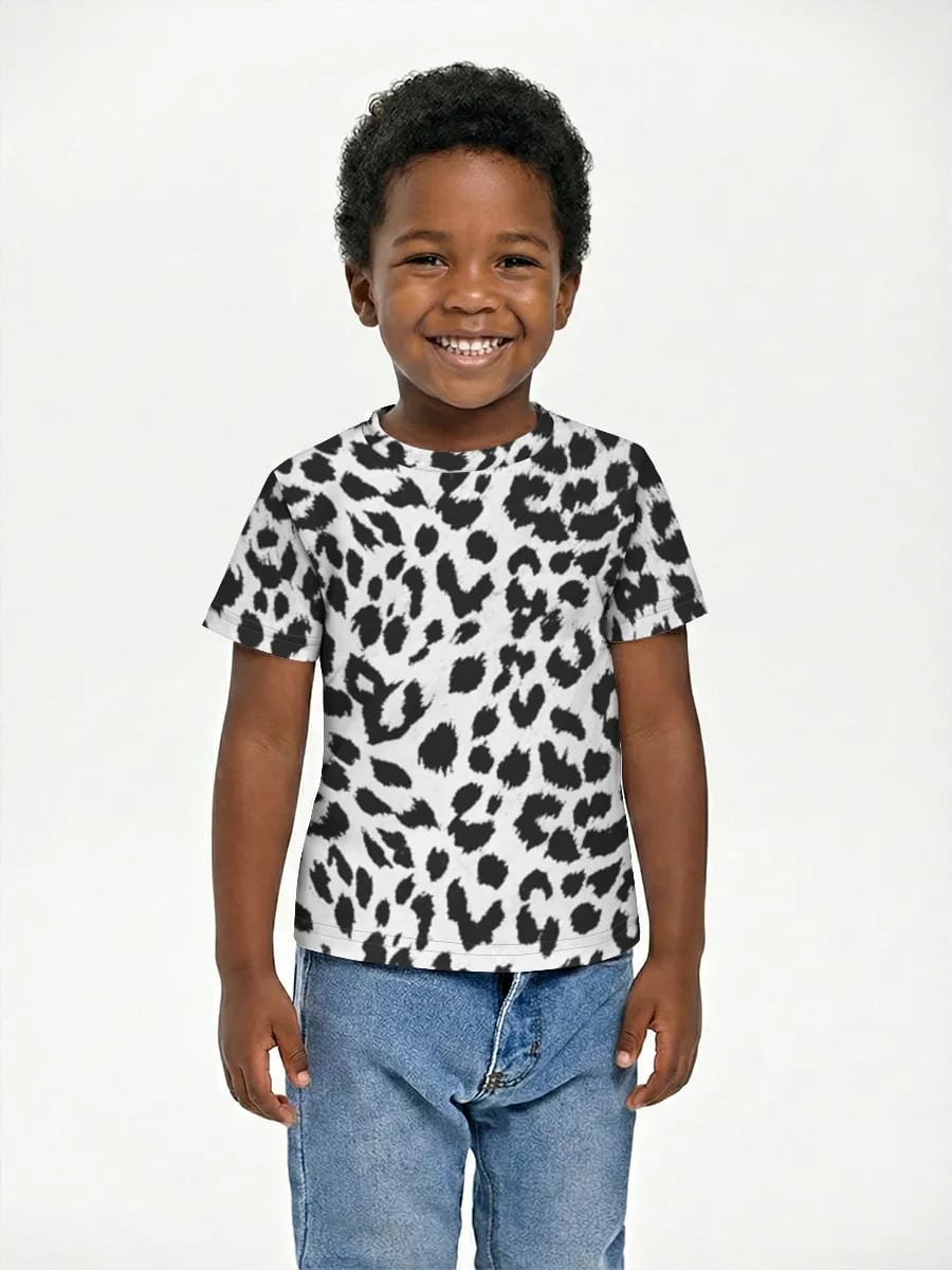 Black And White Leopard Print