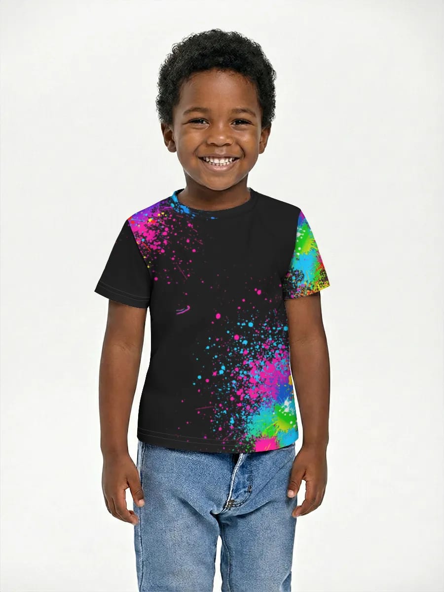 Neon Paint Splatter