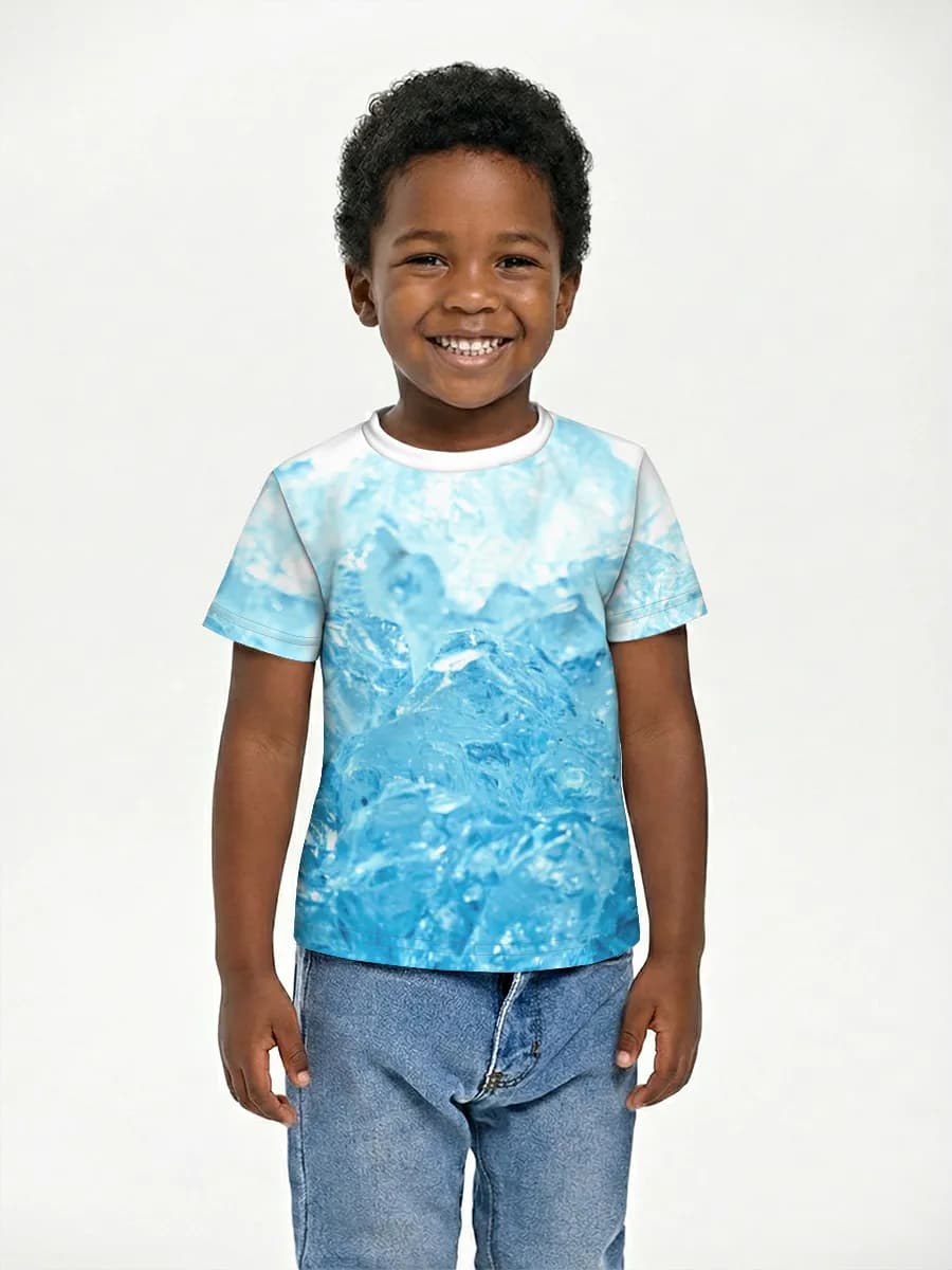 Boys' basic cotton T-shirt