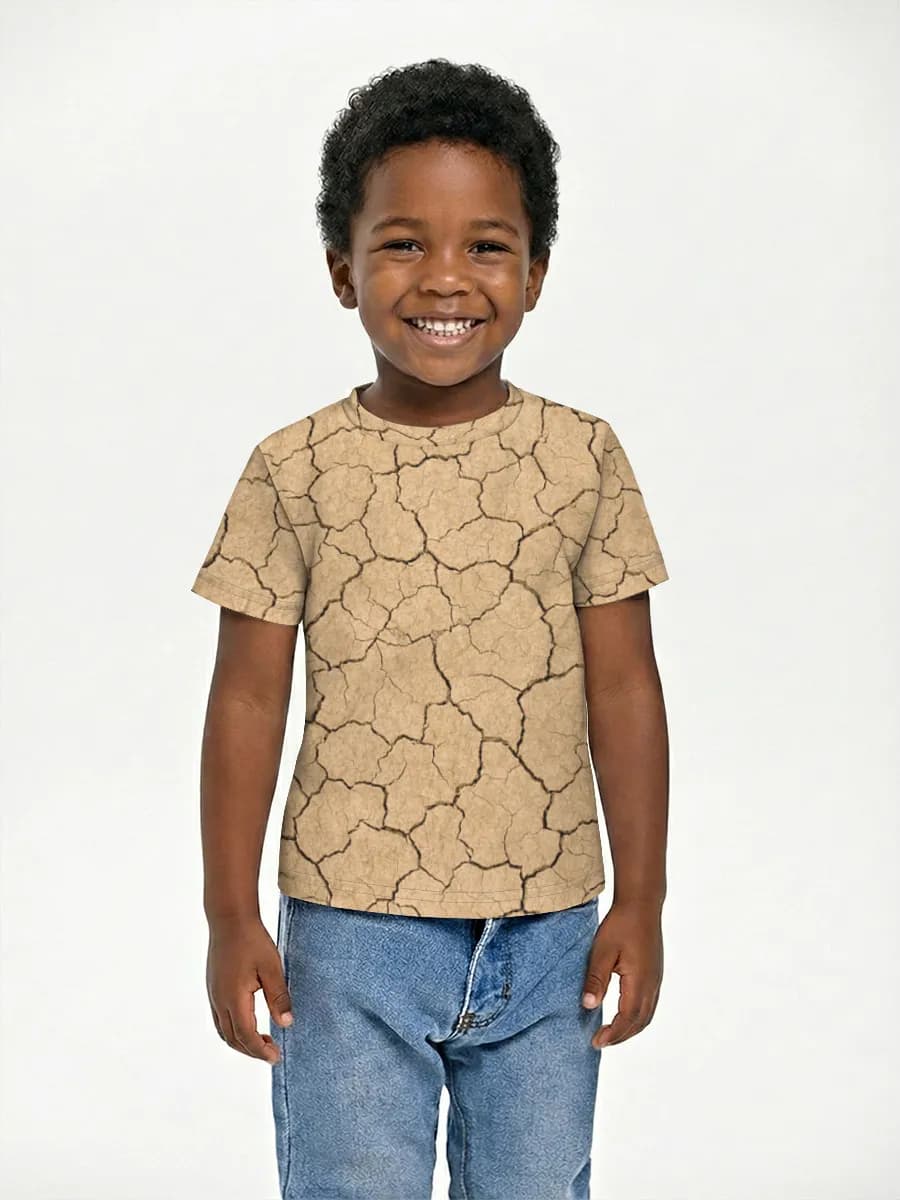 Boys' basic cotton T-shirt