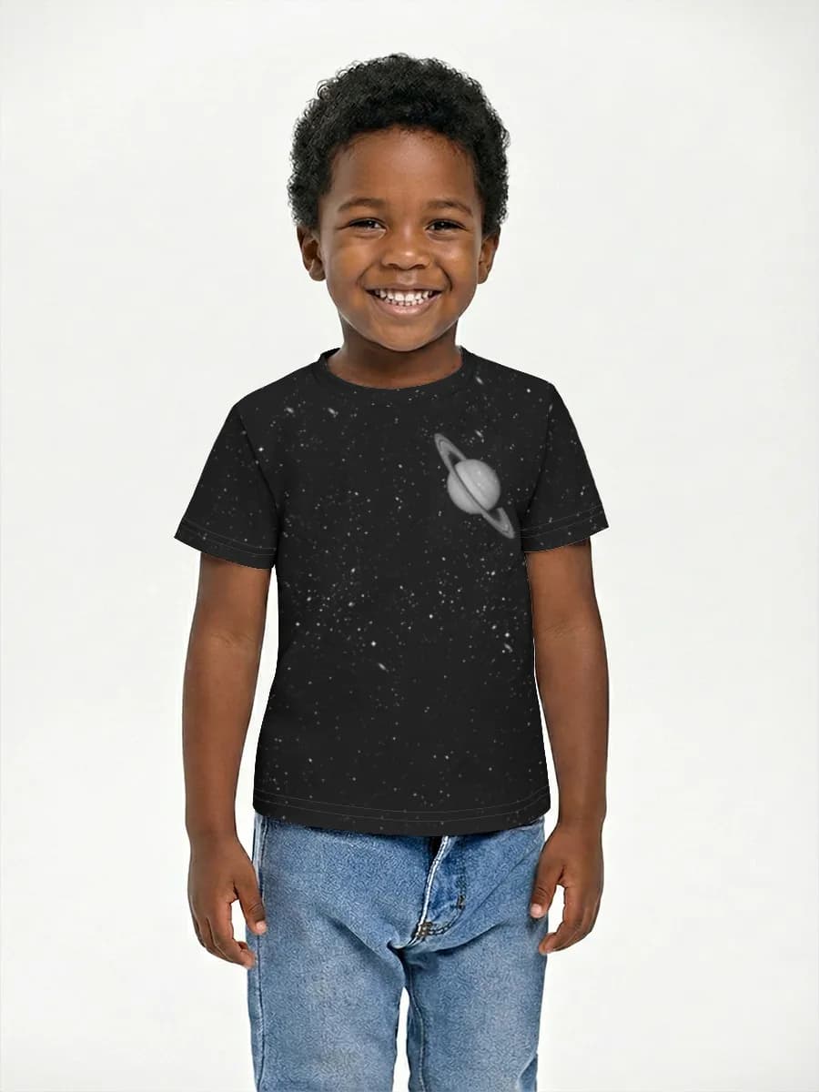 Boys' basic cotton T-shirt