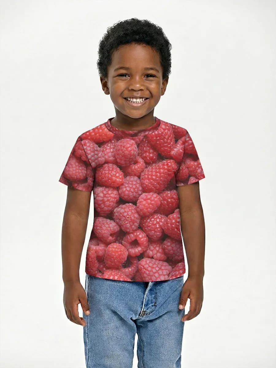 Boys' basic cotton T-shirt