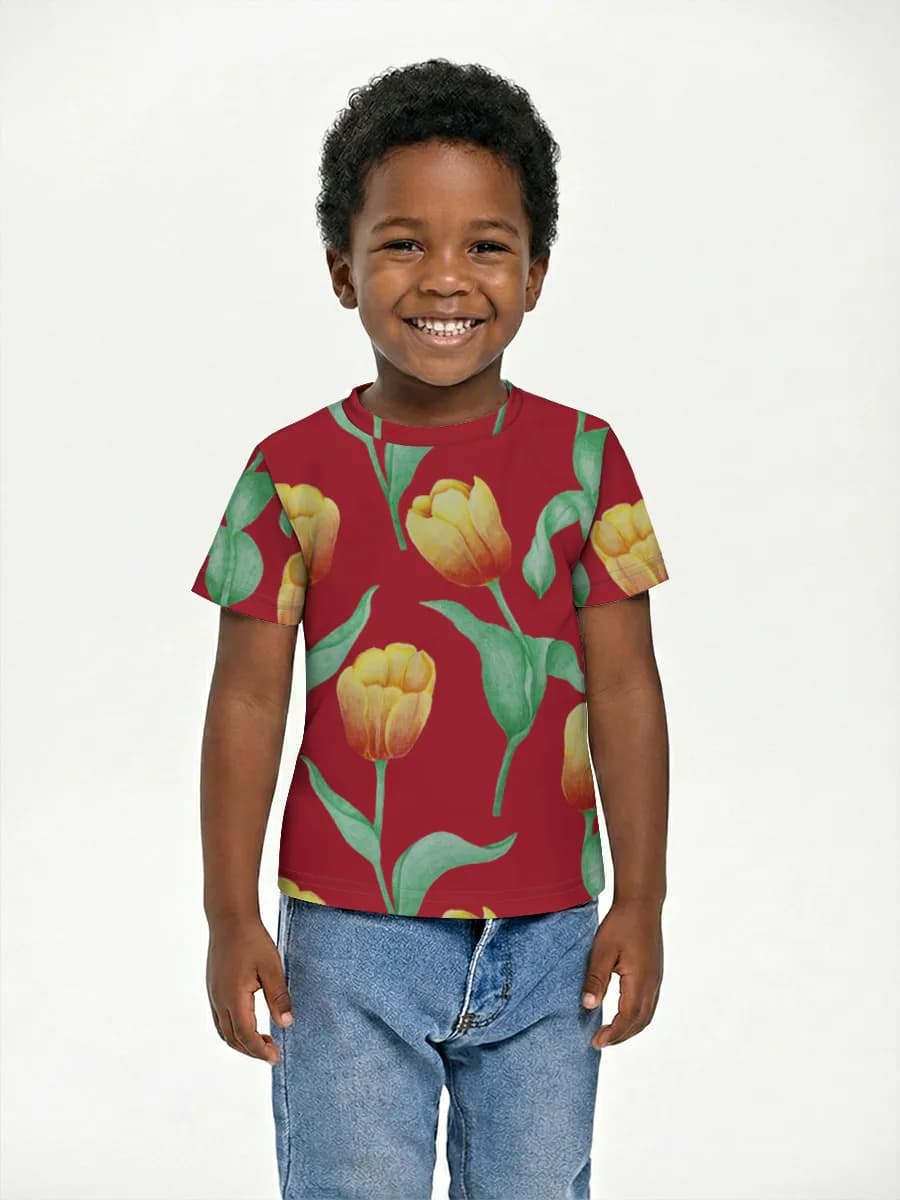 Camiseta Básica de Algodón Niño