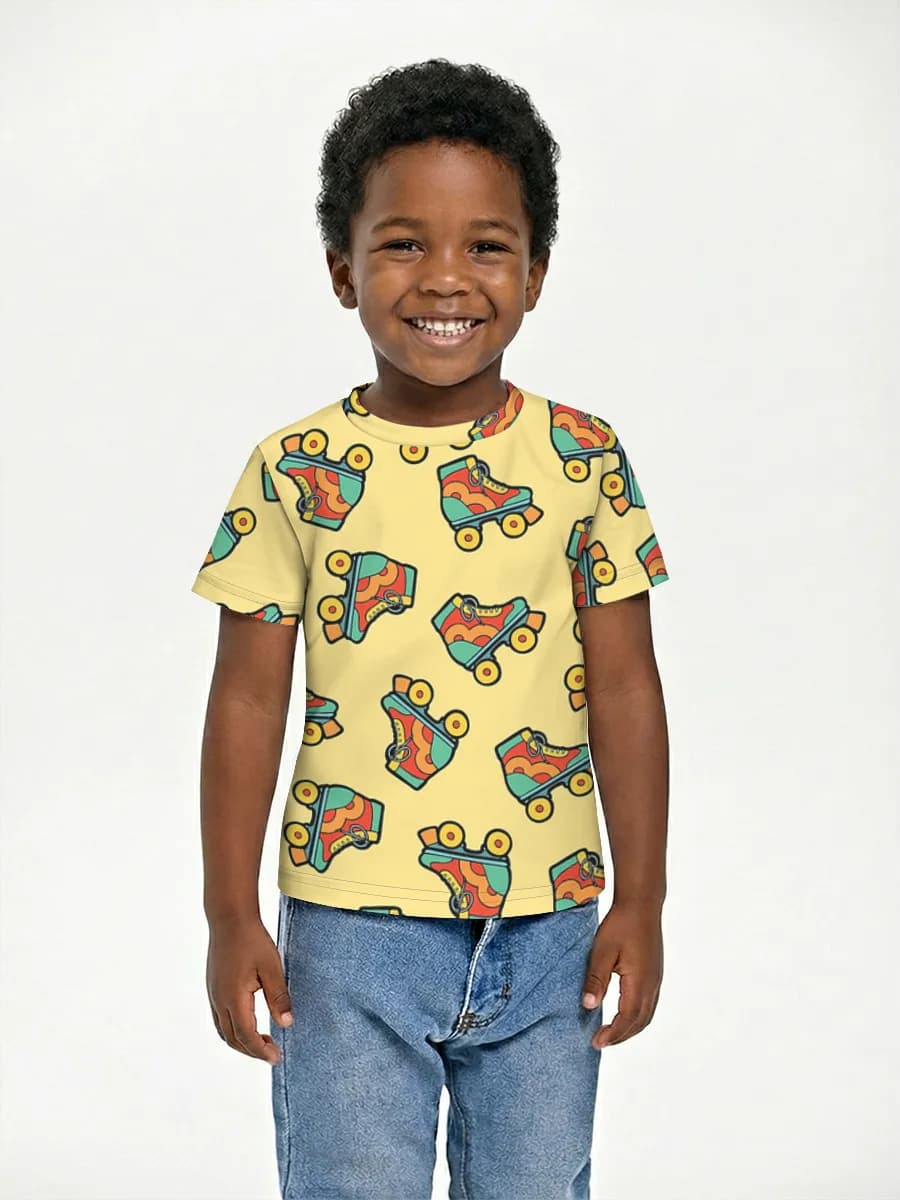 Boys' basic cotton T-shirt