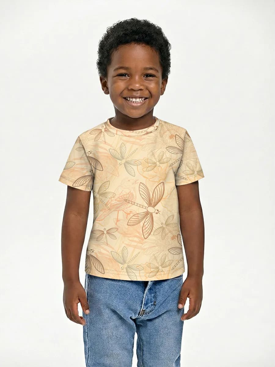 Boys' basic cotton T-shirt