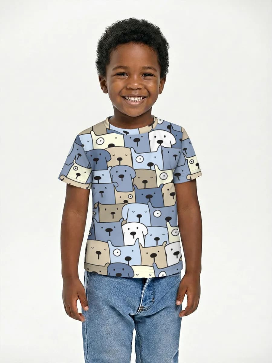 Camiseta Básica de Algodón Niño