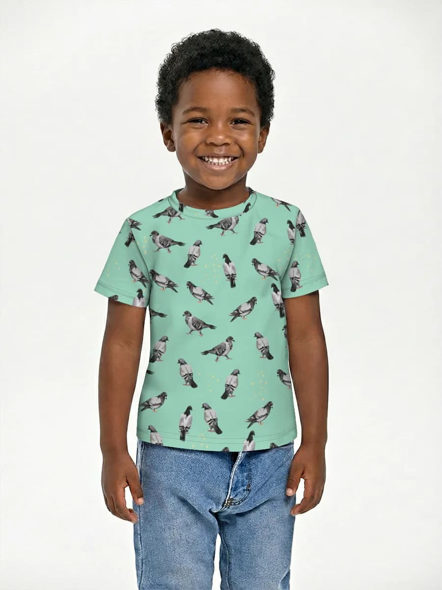 Boys' basic cotton T-shirt