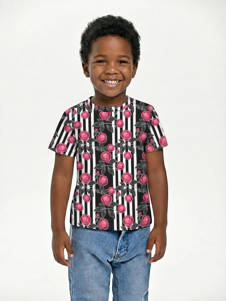 Boys' basic cotton T-shirt