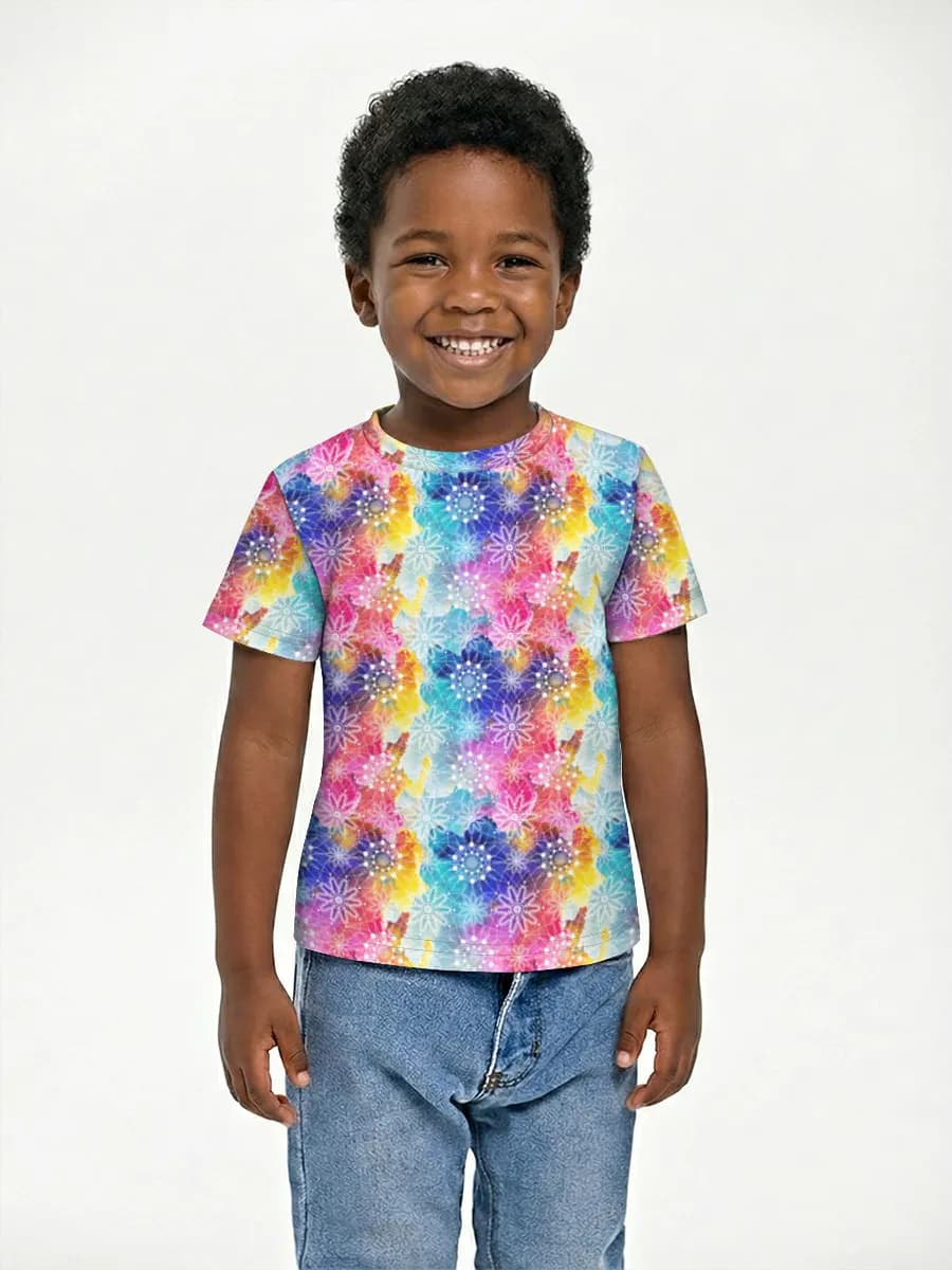 Boys' basic cotton T-shirt