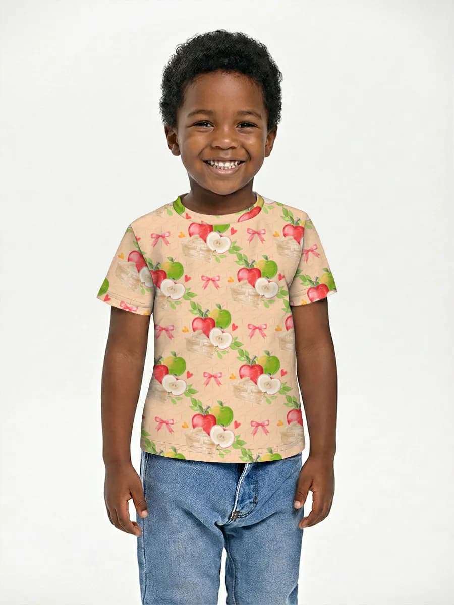 Boys' basic cotton T-shirt