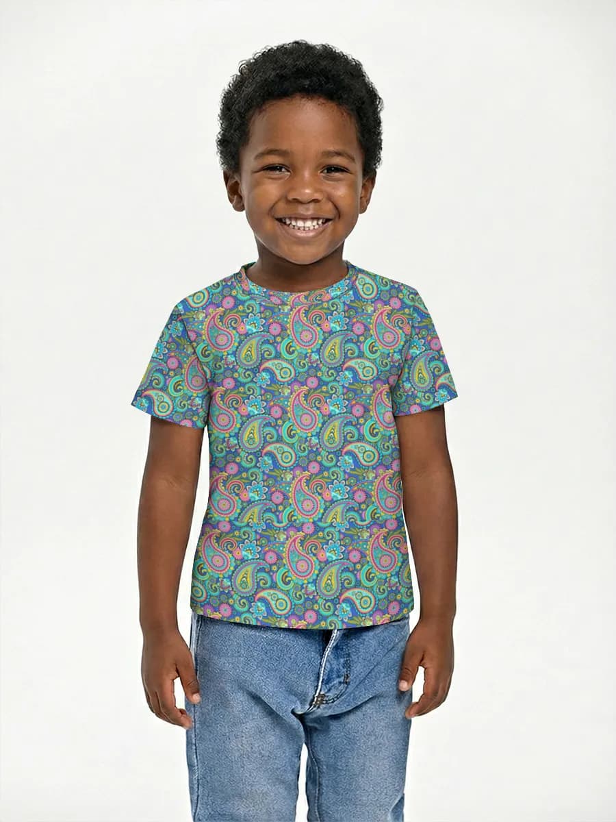 Boys' basic cotton T-shirt