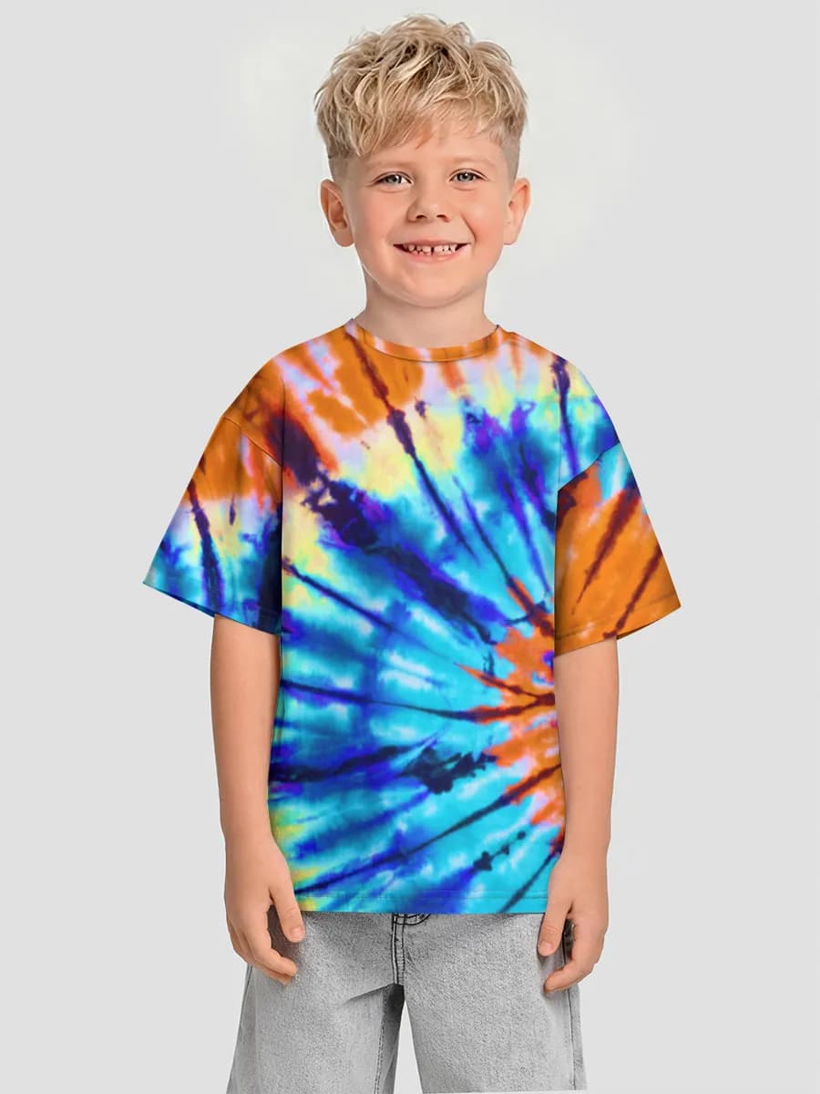 Oversized Baumwoll-T-Shirt Jungen