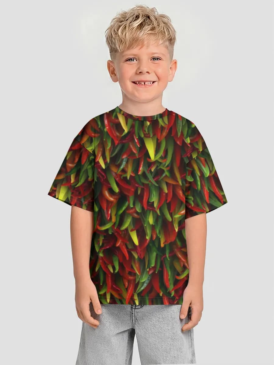 Boys' oversized cotton T-shirt