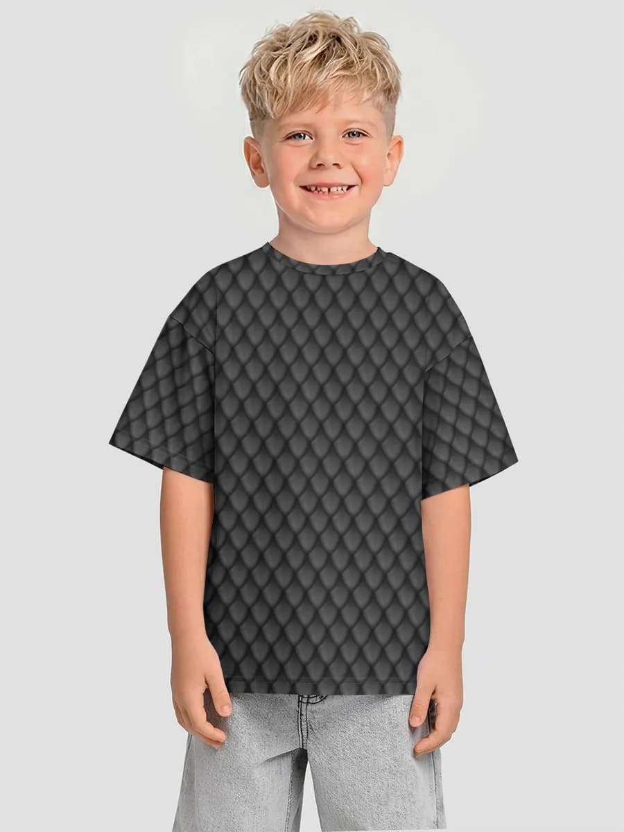 Oversized Baumwoll-T-Shirt Jungen