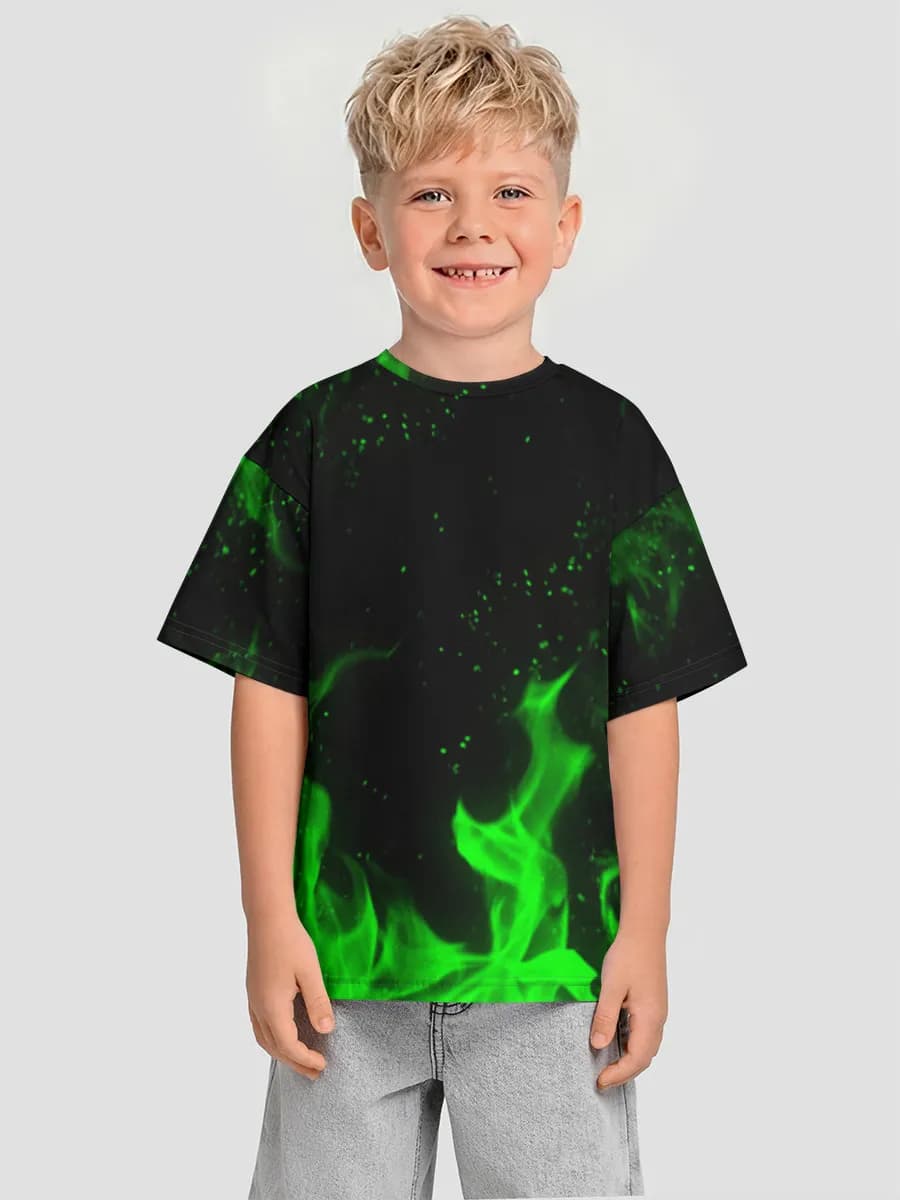 Camiseta Oversize de Algodón Niño