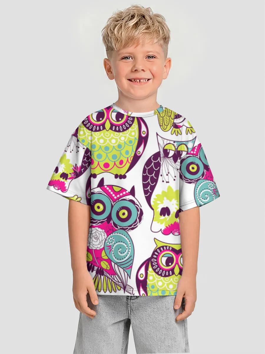 Oversized Baumwoll-T-Shirt Jungen