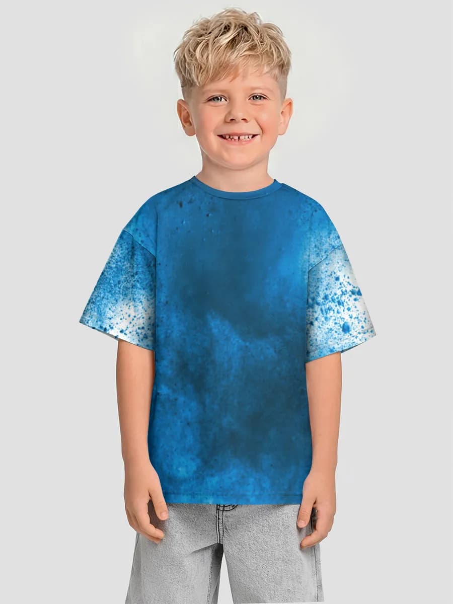 Boys' oversized cotton T-shirt