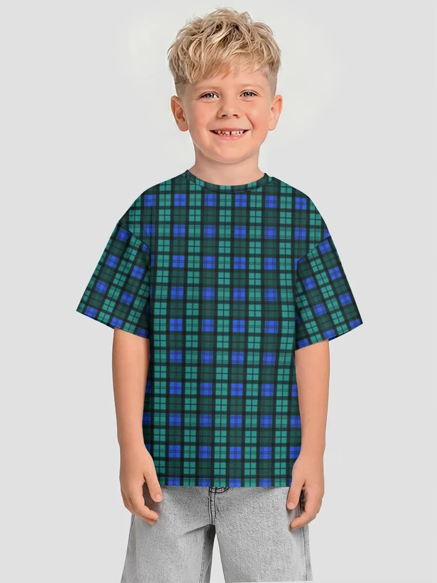 Boys' oversized cotton T-shirt
