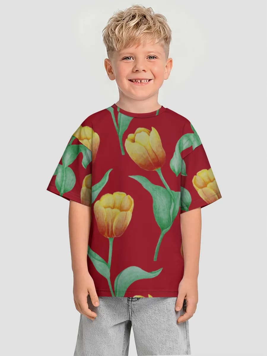 Camiseta Oversize de Algodón Niño