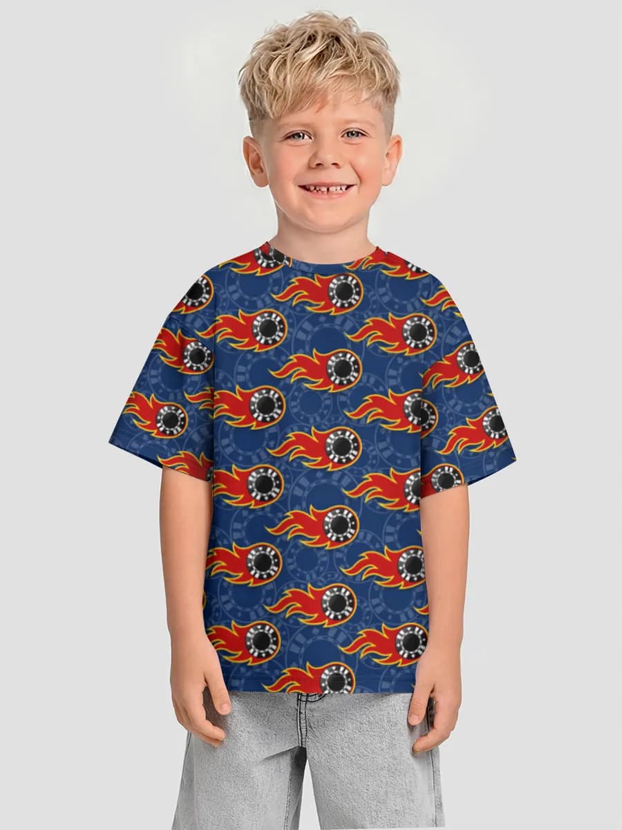 Boys' oversized cotton T-shirt