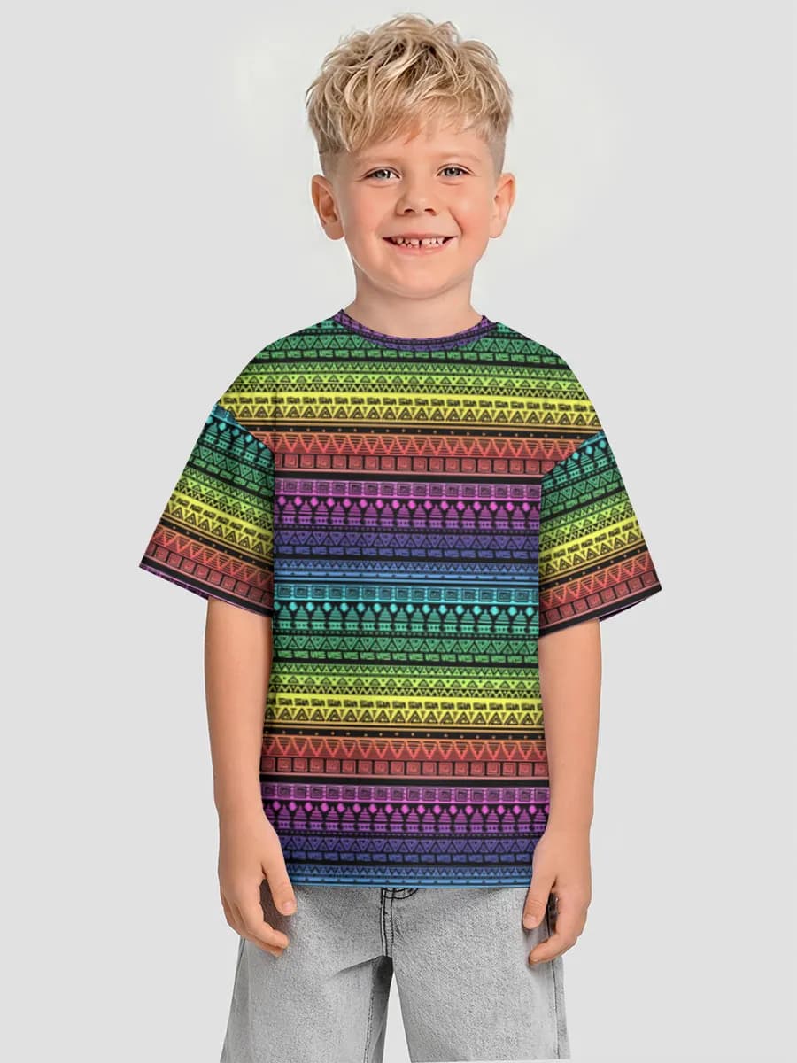 Oversized Baumwoll-T-Shirt Jungen