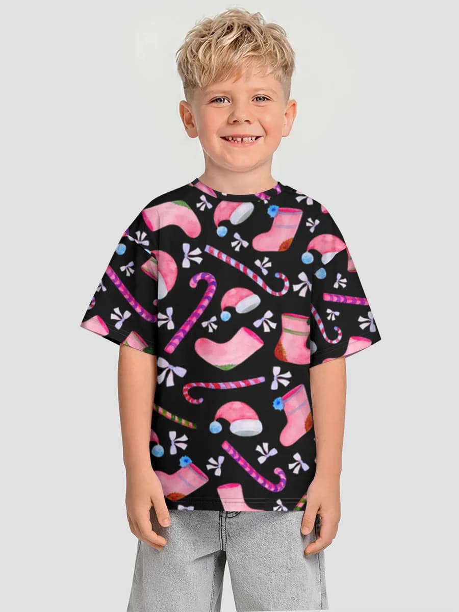 Boys' oversized cotton T-shirt