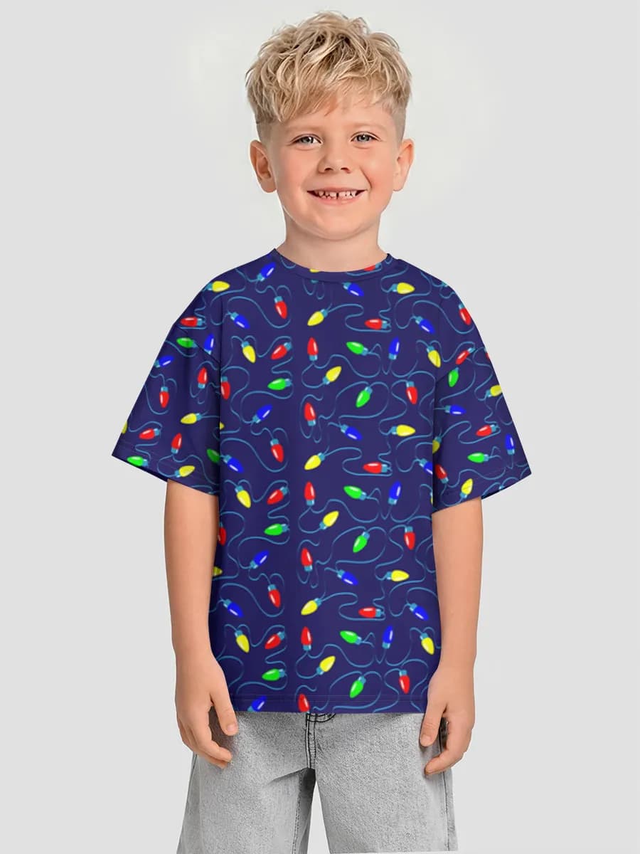 Boys' oversized cotton T-shirt