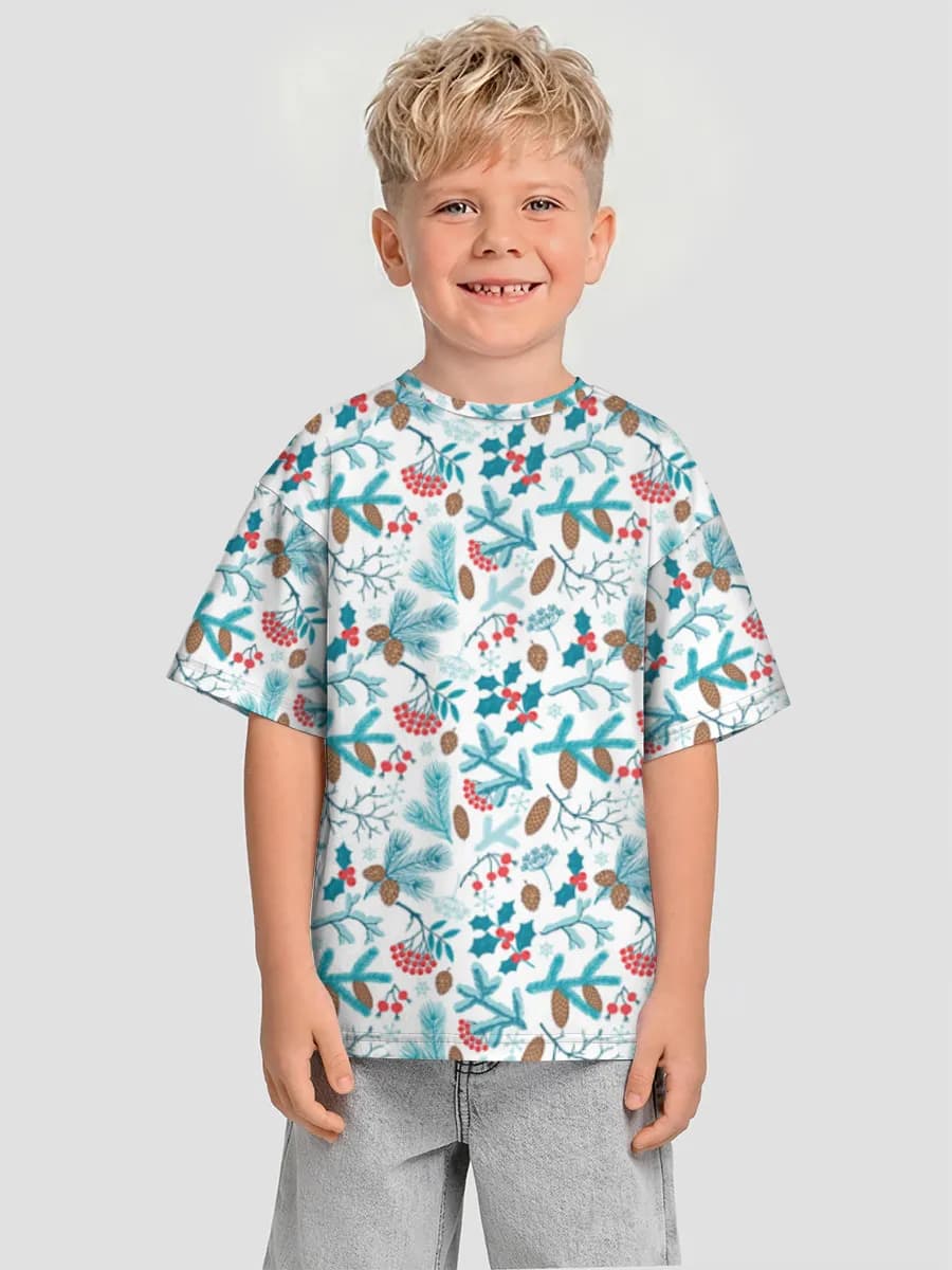 Boys' oversized cotton T-shirt