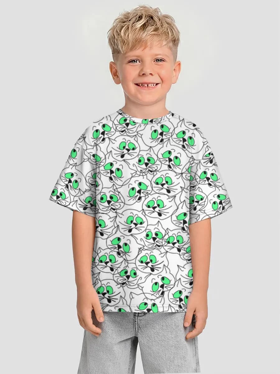 Camiseta Oversize de Algodón Niño
