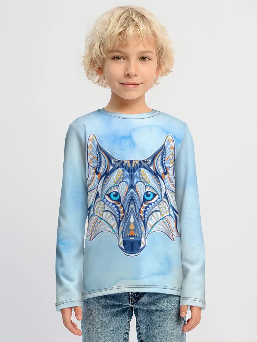 Boys' cotton long sleeve shirt