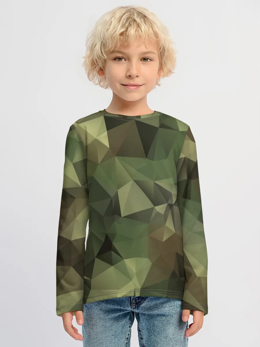 Boys' cotton long sleeve shirt