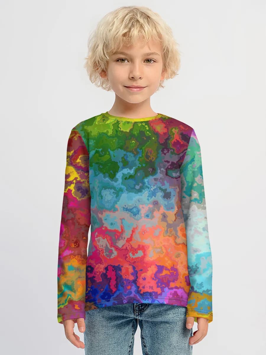 Boys' cotton long sleeve shirt