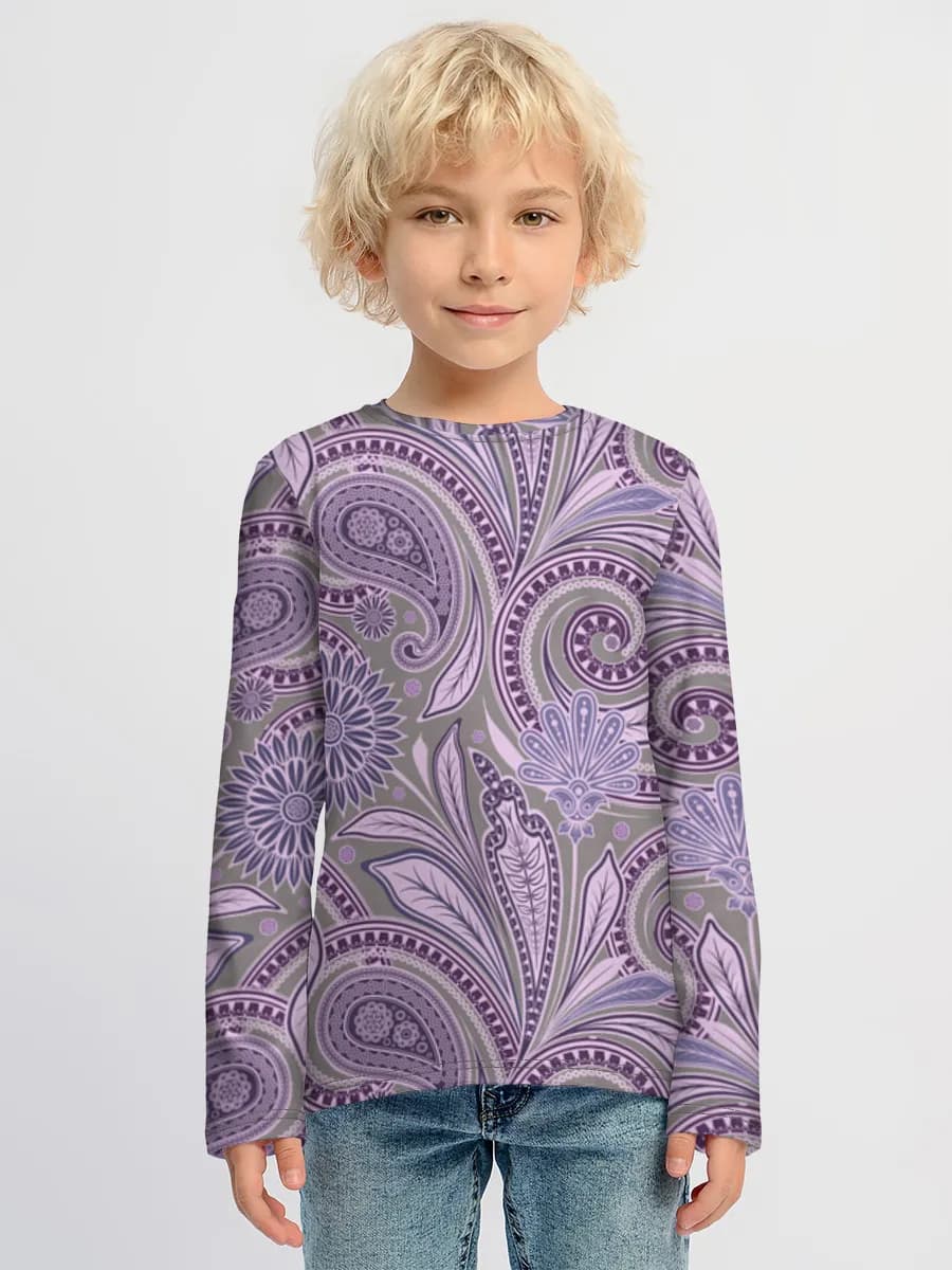 Boys' cotton long sleeve shirt