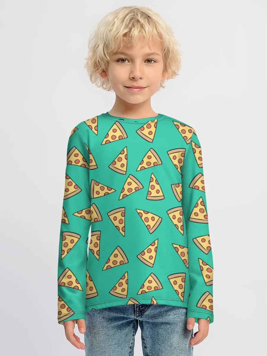 Baumwoll-Langarmshirt Jungen