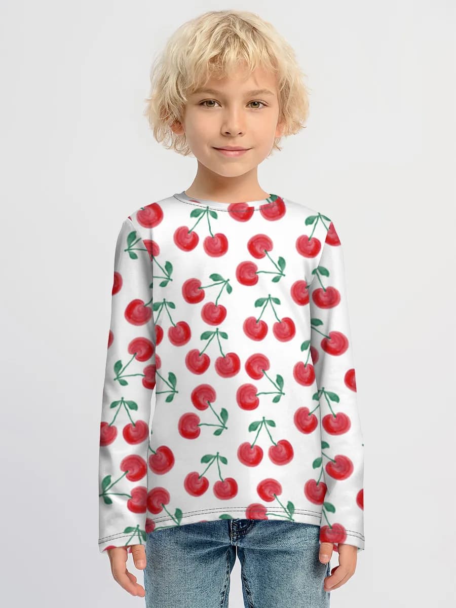 Boys' cotton long sleeve shirt