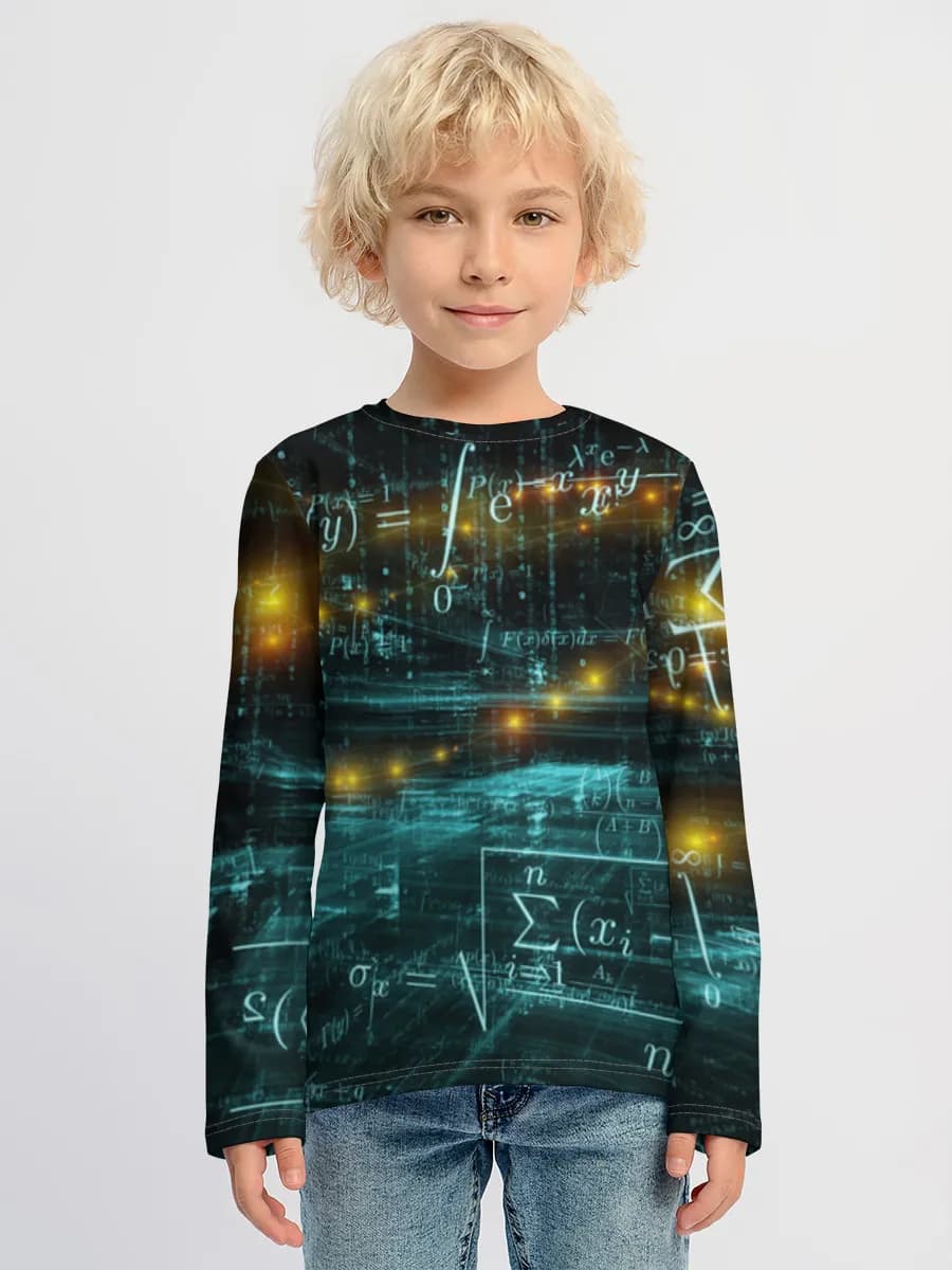 Boys' cotton long sleeve shirt