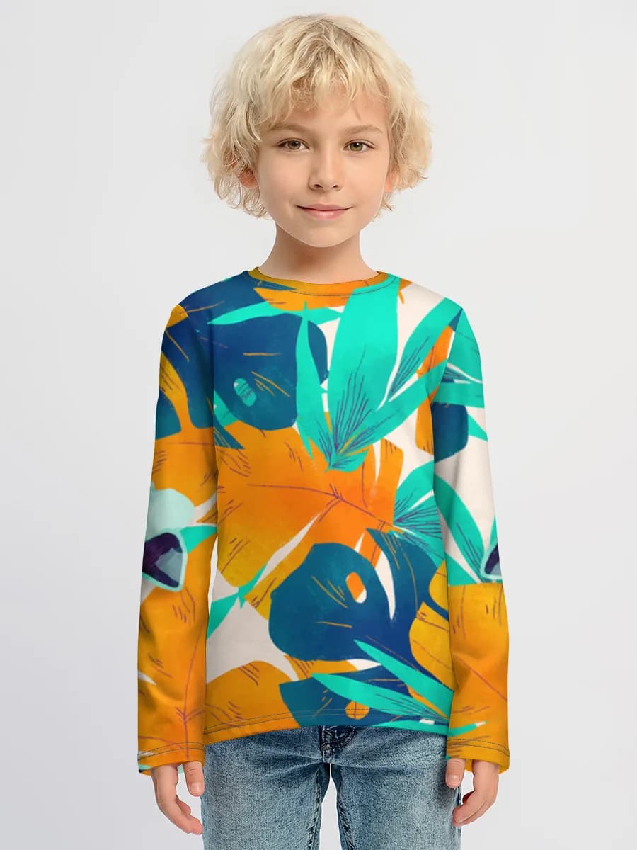 Camiseta Manga Larga de Algodón Niño