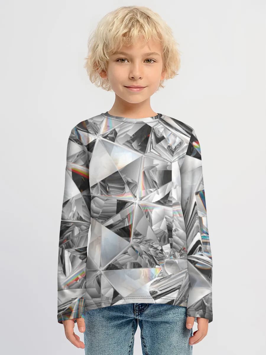 Boys' cotton long sleeve shirt