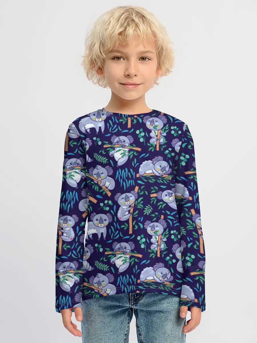 Camiseta Manga Larga de Algodón Niño