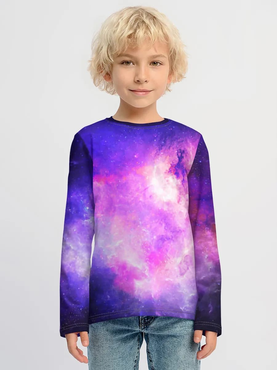 Boys' cotton long sleeve shirt