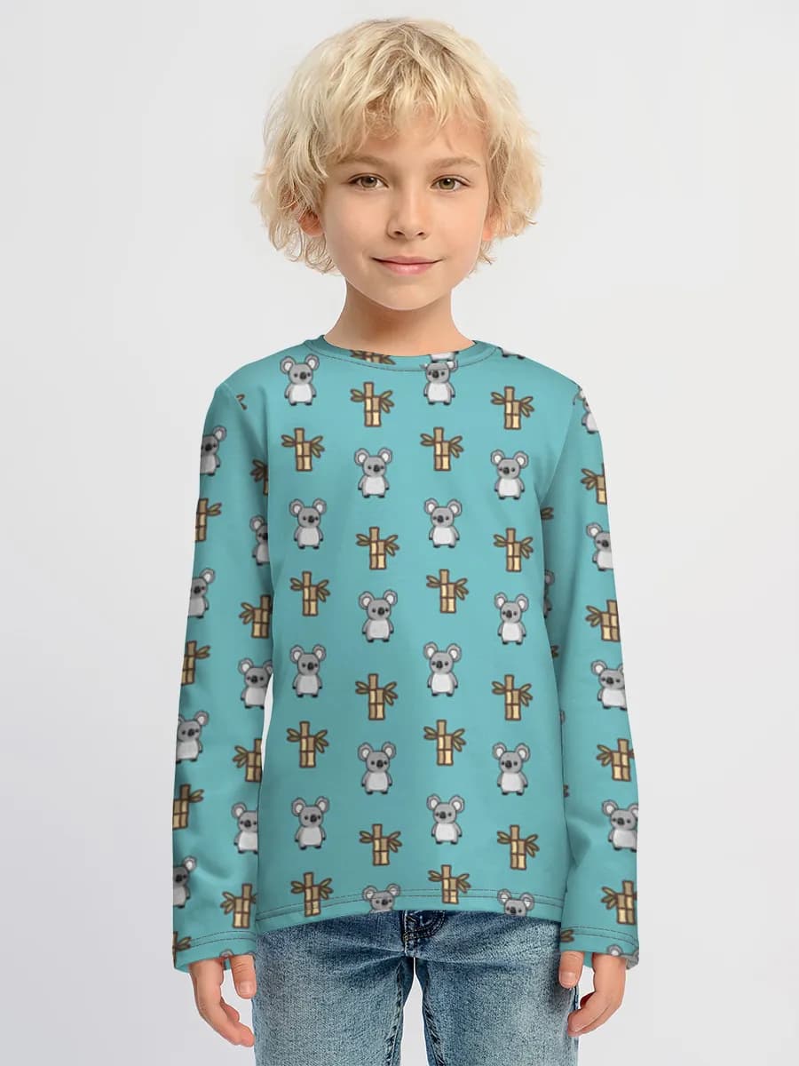 Camiseta Manga Larga de Algodón Niño