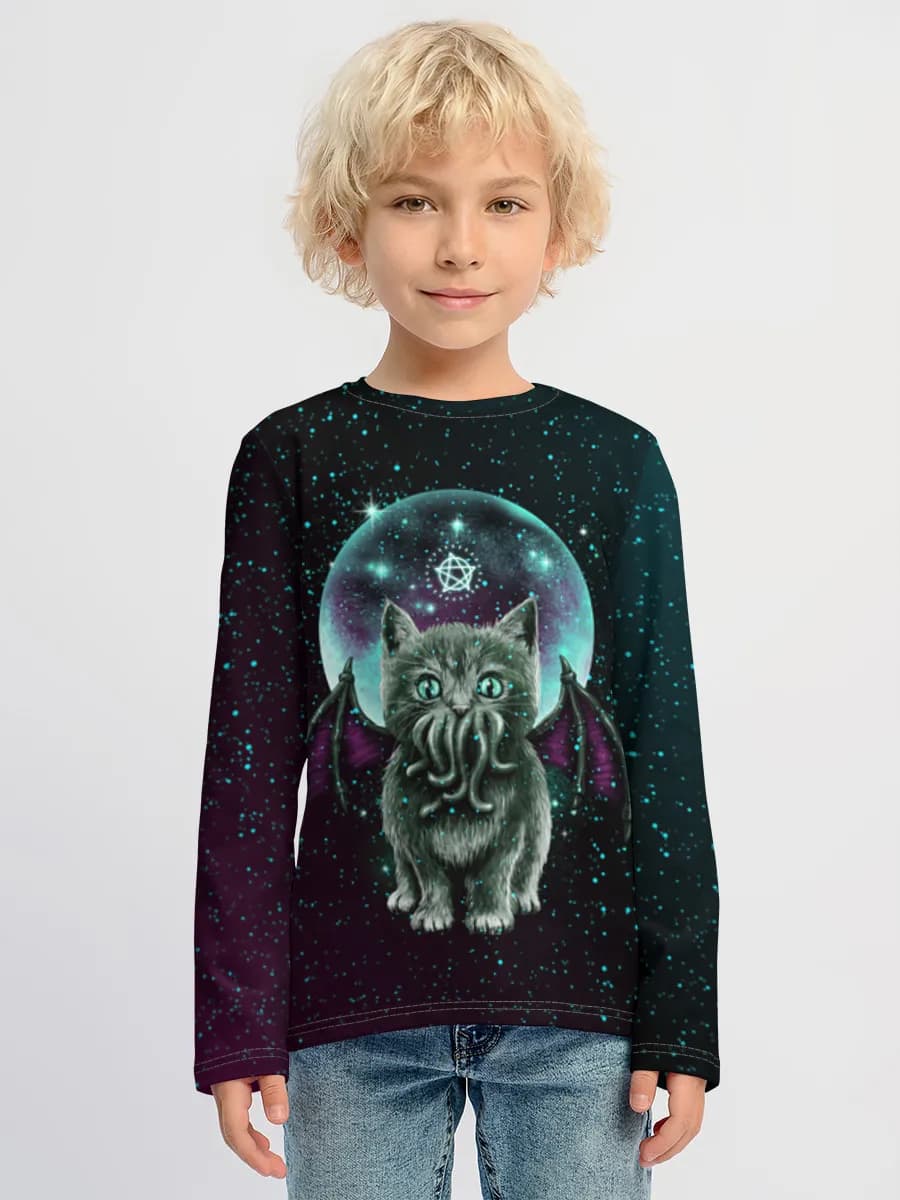 Boys' cotton long sleeve shirt