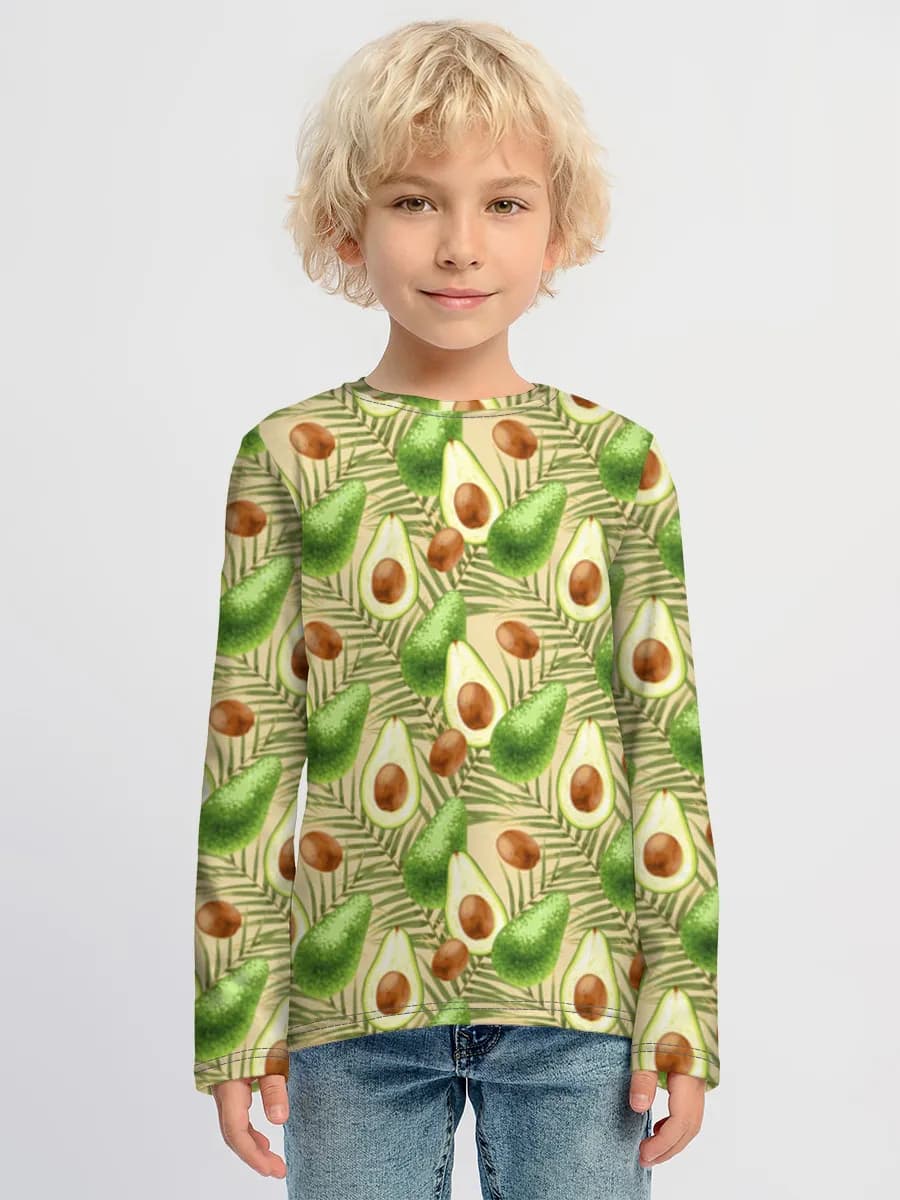Baumwoll-Langarmshirt Jungen