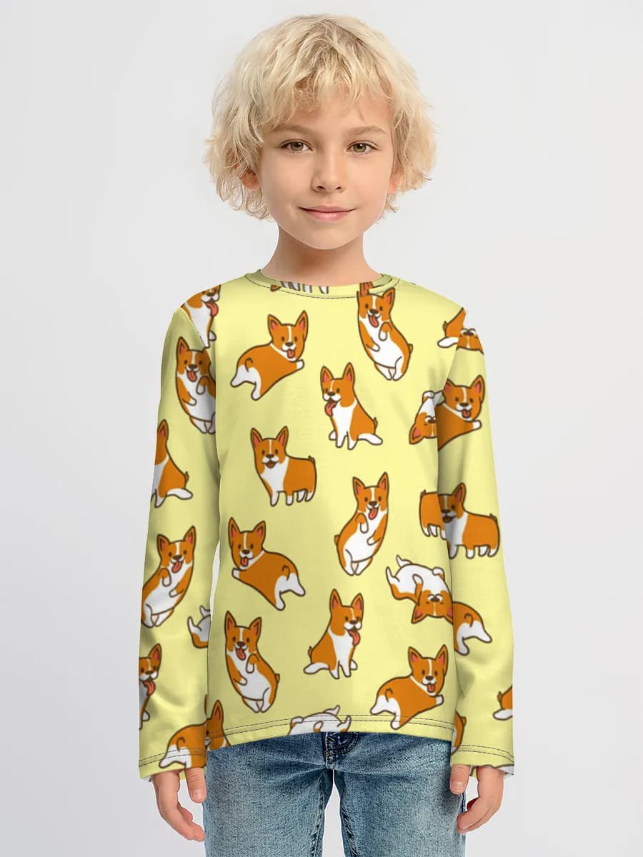 Boys' cotton long sleeve shirt